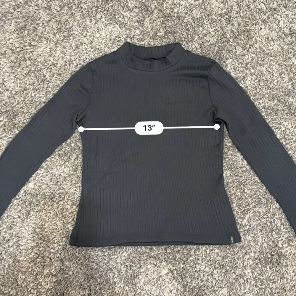 abercrombie kids grey turtle neck long sleeve size 13/14 - Picture 8 of 8